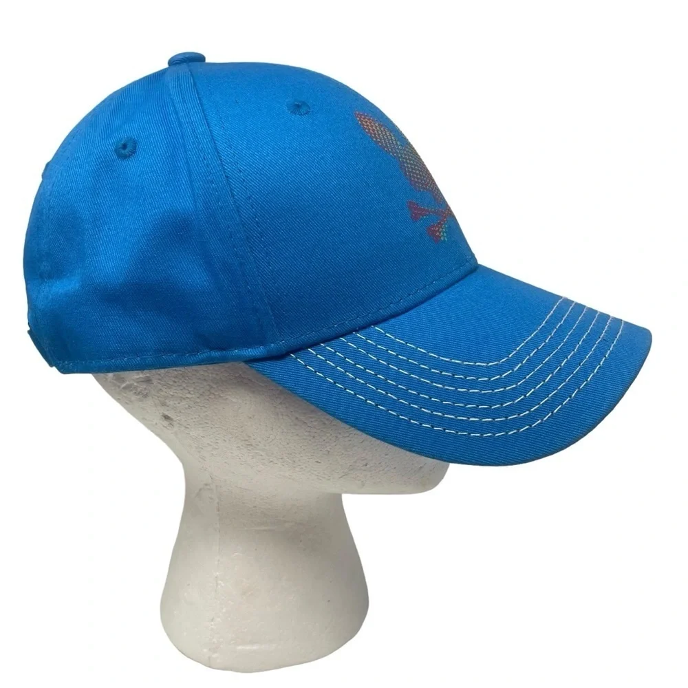 Psycho Bunny Men’s Hindes Trucker Hat Baseball Cap seaport Blue NWT